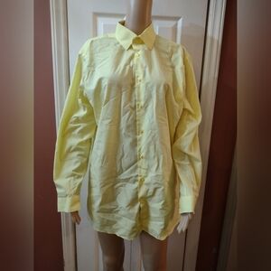 J. Ferrari Mens Slim Large 16-16.5 neck  32-33 long sleeve button up shirt